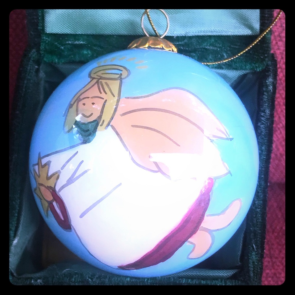 3/$15 Hand Painted Inside Glass Ornament